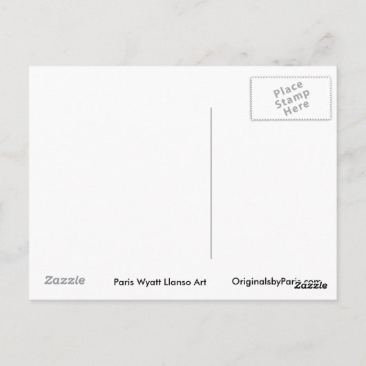 Zonnebloempostkaart Briefkaart (Achterkant)