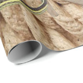 Zonnebloempouw Slangen Matte Wrapping Papier (Rol Hoek)