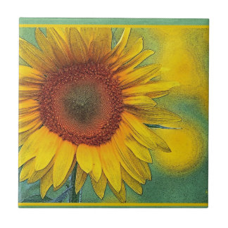 Zonnebloemproducten Tegeltje
