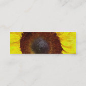 Zonnebloemprofielkaart Mini Visitekaartje (Achterkant)