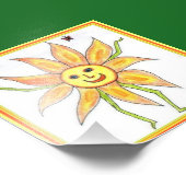 Zonnebloemptekening Foto Afdruk (Hoek)