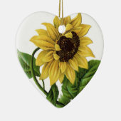  zonnebloemptekening keramisch ornament (Rechts)