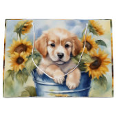 Zonnebloempup Groot Cadeauzakje (Voorkant)