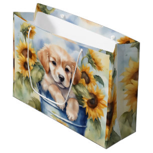 Zonnebloempup Groot Cadeauzakje