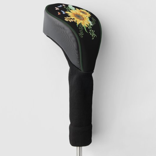 zonnebloempveer golfheadcover (Schuin)