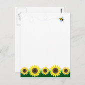 Zonnebloemrand Briefkaart (Voorkant / Achterkant)