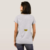 Zonnebloemrand handgeschilde Waterverf T-shirt (Achterkant volledig)