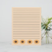 Zonnebloemrand Multomappen Pagina's invullen (Staand voorkant)