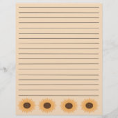 Zonnebloemrand Multomappen Pagina's invullen (Achterkant)