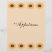 Zonnebloemrand Multomappen Pagina's invullen (Voorkant)