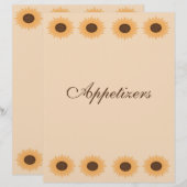 Zonnebloemrand Multomappen Pagina's invullen (Voorkant / Achterkant)