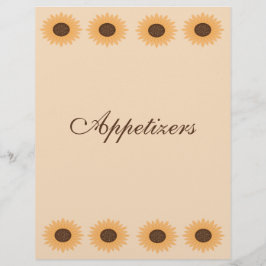 Zonnebloemrand Multomappen Pagina's invullen