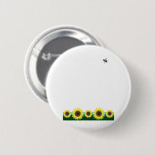 Zonnebloemrand Ronde Button 5,7 Cm (Voorkant /achterkant)