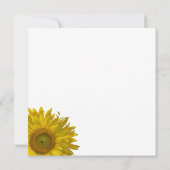 Zonnebloemrand Vrijgezellenfeest Kaart (Achterkant)