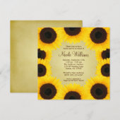 Zonnebloemrand Vrijgezellenfeest Kaart (Voorkant / Achterkant)