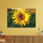 Zonnebloemreeks — Afdruk van schilderCanvas Canvas Afdruk (Insitu (Woonkamer))