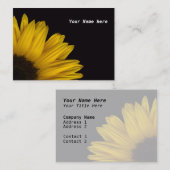 Zonnebloemreflectie-Visitekaartje - Gepersonalisee Visitekaartje (Voorkant / Achterkant)