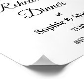 Zonnebloemrepetitie Wit geel Poster (Hoek)