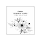 Zonnebloemretour Adres Rubber Stempel (Afrduk)