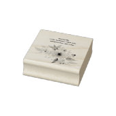 Zonnebloemretour Adres Rubber Stempel (Stempel)