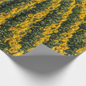 Zonnebloemrijen Cadeaupapier (Hoek)