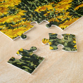 Zonnebloemrijen Legpuzzel (Zijkant)