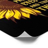 Zonnebloemrijke Tattoos  ogen dikke dijen Poster (Hoek)