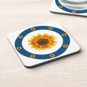 Zonnebloemring Bier Onderzetter (Linkerzijde)