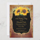 Zonnebloemroestvrijdeur Zwarte goudpartij Kaart (Voorkant)