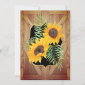 Zonnebloemroestvrijdeur Zwarte goudpartij Kaart (Achterkant)