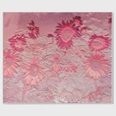 Zonnebloemroze Floral  Chic Decoupage Cadeaupapier (Vlak)