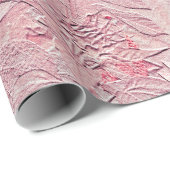 Zonnebloemroze Floral  Chic Decoupage Cadeaupapier (Rol Hoek)