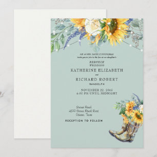 Zonnebloemroze laarzen kaart