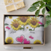 Zonnebloemroze papier (Geschenk)