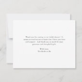 Zonnebloemrozen Rood Paars Bruiloft Bruidsfeest Bedankkaart (Achterkant)