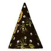 Zonnebloemschedels: Uniek naadloos patroon. Feesthoedjes (Rechts)