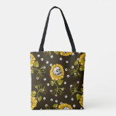 Zonnebloemschedels: Uniek naadloos patroon. Tote Bag (Achterkant)