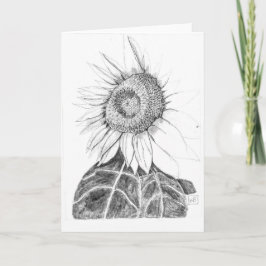 Zonnebloemschets Kaart