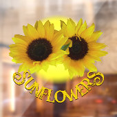 Zonnebloemschil Gepersonaliseerd Zonnebloempitten Raamsticker (Vel 2)