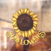 Zonnebloemschil Gepersonaliseerd Zonnebloempitten Raamsticker (Vel 2)