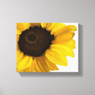Zonnebloemschilderij sluiten canvas afdruk