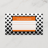 Zonnebloemschoonheidsspecialist Benoeming Visiteka Afsprakenkaartje (Achterkant)