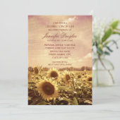 Zonnebloemschurfaankondigingen Memorial Cards Kaart (Staand voorkant)