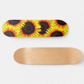 Zonnebloemskateboard Persoonlijk Skateboard (Horizontaal)