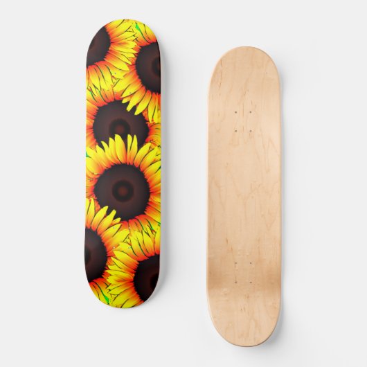 Zonnebloemskateboard Persoonlijk Skateboard (Voorkant)