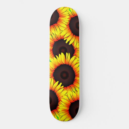 Zonnebloemskateboard Persoonlijk Skateboard (Voorkant)