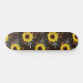 Zonnebloemskateboard Persoonlijk Skateboard (Horizontaal)