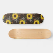 Zonnebloemskateboard Persoonlijk Skateboard (Horizontaal)