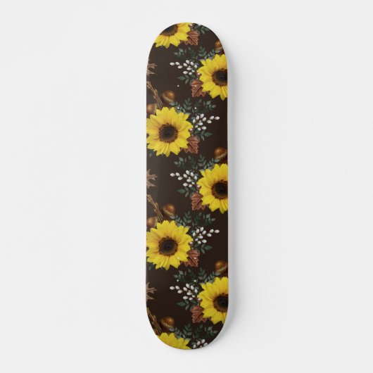 Zonnebloemskateboard Persoonlijk Skateboard (Voorkant)