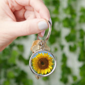 Zonnebloemsleutelring Sleutelhanger (Hand)